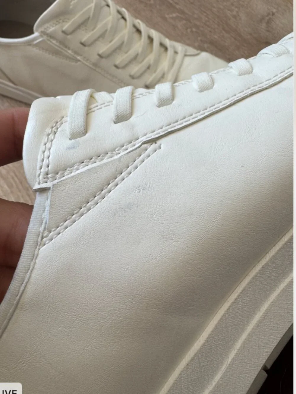 Aldo White Low-Top Sneakers in Size 10